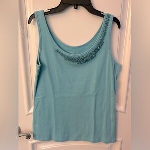 Talbots Sleeveless Cotton Shirt